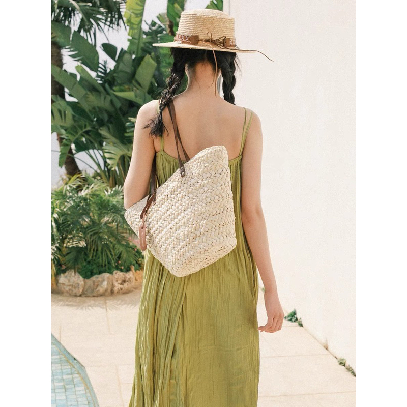 Túi Cói Đi Biển Có Quay Thời Trang Nữ Du Lịch mã 6