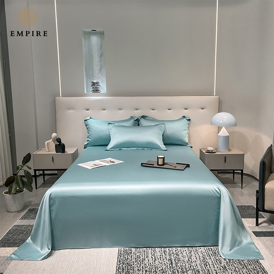 Set 3 món ga gối Tencel Lụa Pha Kate cao cấp EMPIRE giá siêu rẻ ga nệm mát mịn - EMPIRE | Bedding & Decor