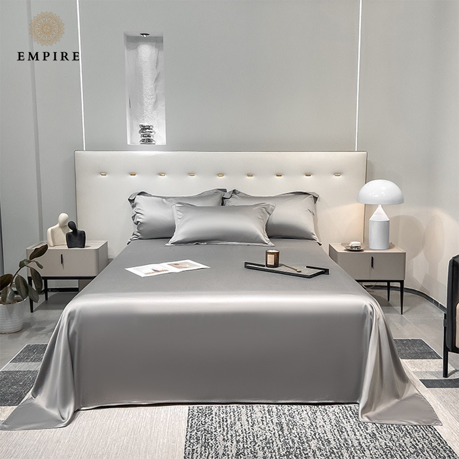 Set 3 món ga gối Tencel Lụa Pha Kate cao cấp EMPIRE giá siêu rẻ ga nệm mát mịn - EMPIRE | Bedding & Decor