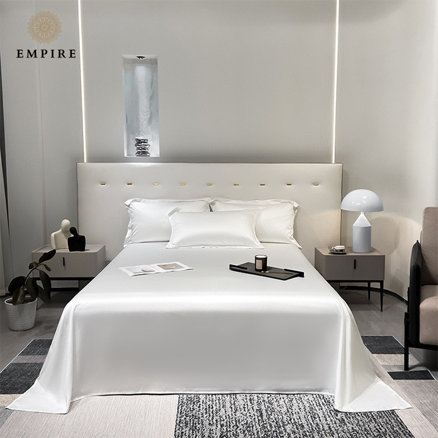 Set 3 món ga gối Tencel Lụa Pha Kate cao cấp EMPIRE giá siêu rẻ ga nệm mát mịn - EMPIRE | Bedding & Decor