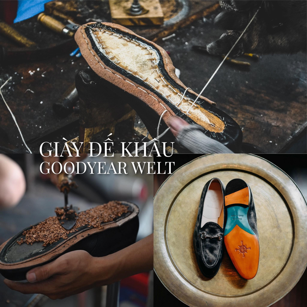 Ảnh Giày Da Nam Oxford Gồm Hai Màu Chất Liệu Da Bê Nhâp Khẩu Thương Hiệu CNES (TL 1701 G) 2