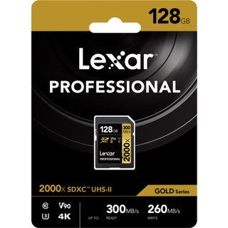 Thẻ nhớ SDXC UHS-II V90 Lexar Professional 2000x - 64GB/ 128GB/ 256GB, chất lượng 8K, tốc độ đọc 300Mb/s