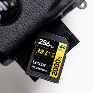 Thẻ nhớ SDXC UHS-II V90 Lexar Professional 2000x - 64GB/ 128GB/ 256GB, chất lượng 8K, tốc độ đọc 300Mb/s