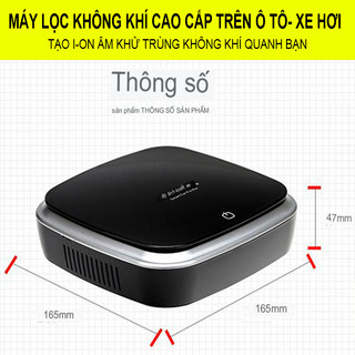 Máy Lọc Không Khí Trên Ô Tô Cao Cấp Gồm Màng Lọc Than Hoạt Tính 3 Lõi Chất Lượng Hiệu Quả Cao