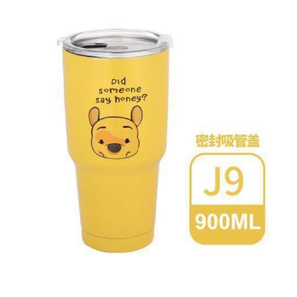 Ly nước giữ nhiệt 900ML inox có kèm túi đựng, ống hút và cọ bình