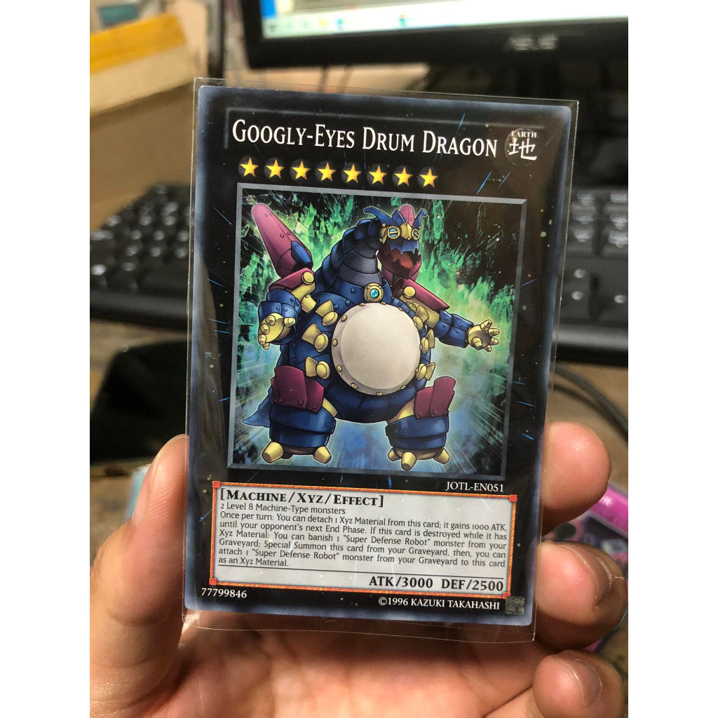 [18052023]Thẻ bài Yugioh OCG chính hãng "GooglyEyes Drum Dragon" (JOTL