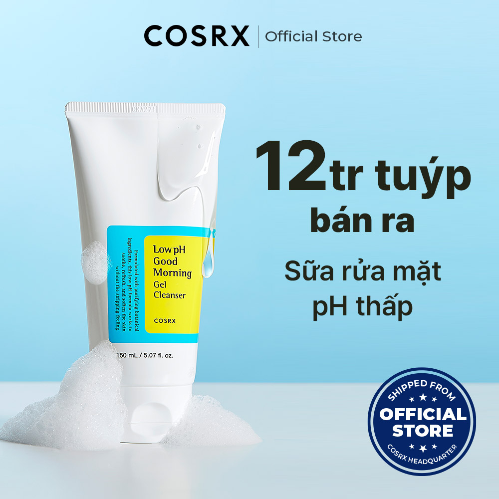 Gel rửa mặt Cosrx Good Morning 150ml/50ml chiết xuất trà xanh độ ph ...