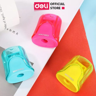 Gọt chì mini Deli tiện lợi cho học sinh giá rẻ - Lưỡi thép sắc bén không gỉ - Hồng/Xanh Dương/Vàng - màu ngẫu nhiên