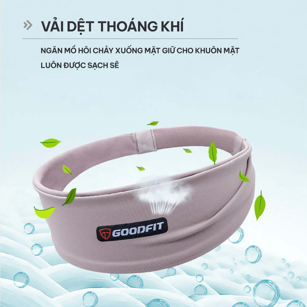 Băng đô thể thao nam nữ GoodFit GF804SB ngăn mô hôi, siêu co giãn