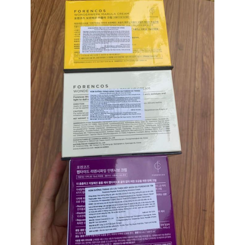 [Hàng CTY]Kem Forencos Dưỡng Trắng Da Hộp Lớn 50ml