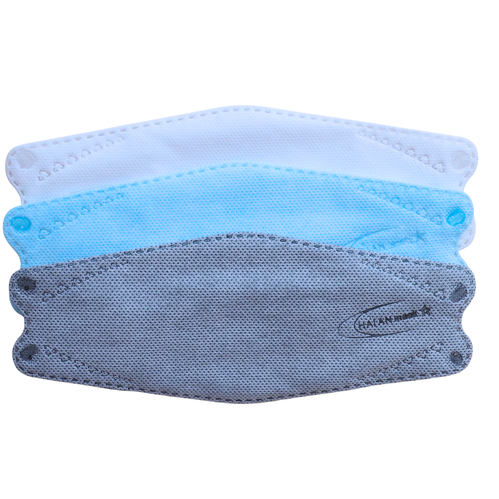 Khẩu trang kf94 Hải An Mask thùng 300 cái 4 lớp dày dặn, mềm mịn