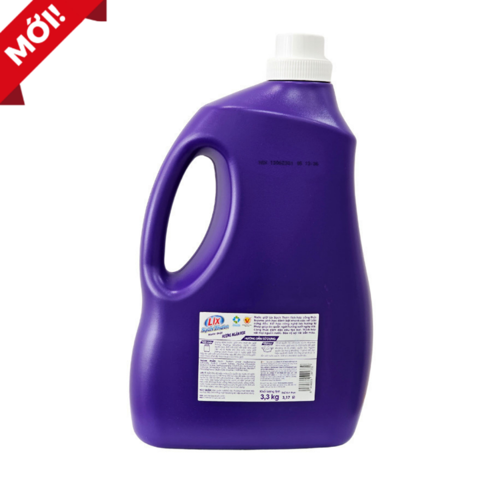 Ảnh Nước giặt Lix sạch thơm hương ngàn hoa chai 3.3kg sạch nhanh vết bẩn N7401 gấp đôi sức mạnh giặt tẩy - Lixco Việt Nam 3