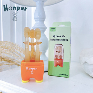 Bộ chăm sóc răng miệng 3in1 Honper HP216 cho bé
