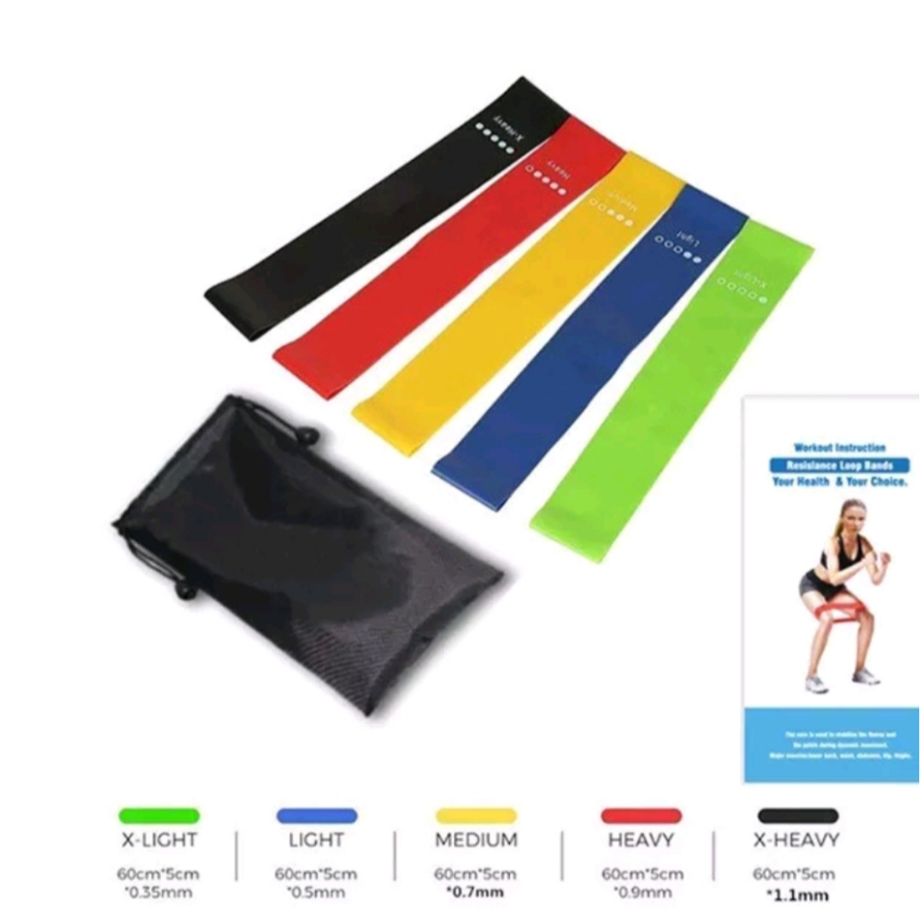 Bộ 5 dây kháng lực đàn hồi tập Gym, dây kháng lực TYMTYM