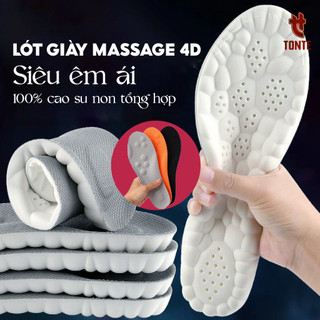 Lót Giày 4D massge chân cửu huyệt, 3 Lớp Đàn Hồi Êm Ái - Thấm Hút Mồ Hôi - Thoáng Khí LG05