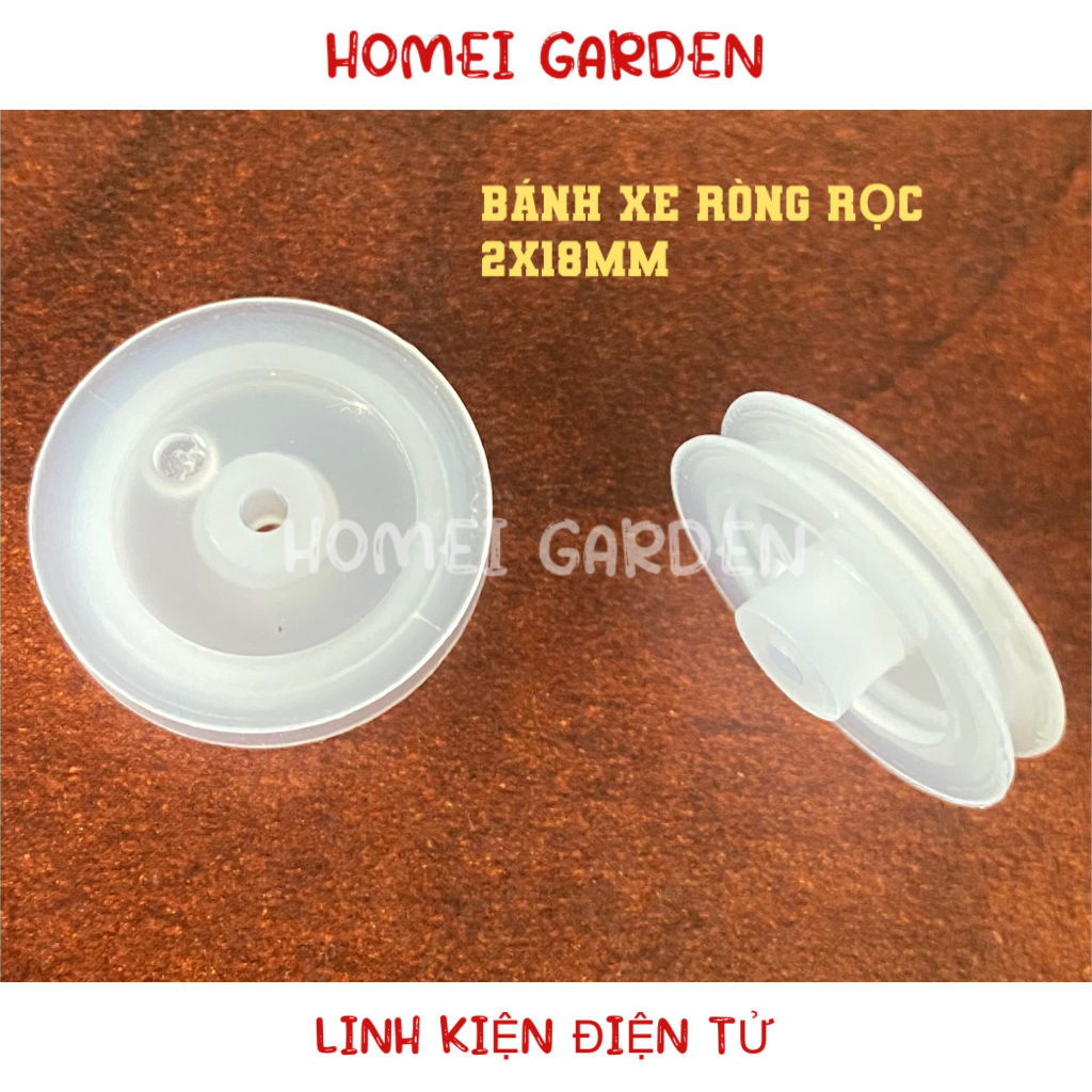 10 Bánh xe ròng rọc nhựa DIY 2x18mm trục 2mm đường kính 18mm hàng mới ...