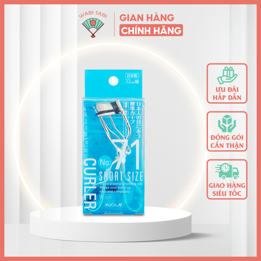 Kẹp bấm mi KOJI Eyelash Curler 71 loại tay ngắn Nội Địa Nhật từ