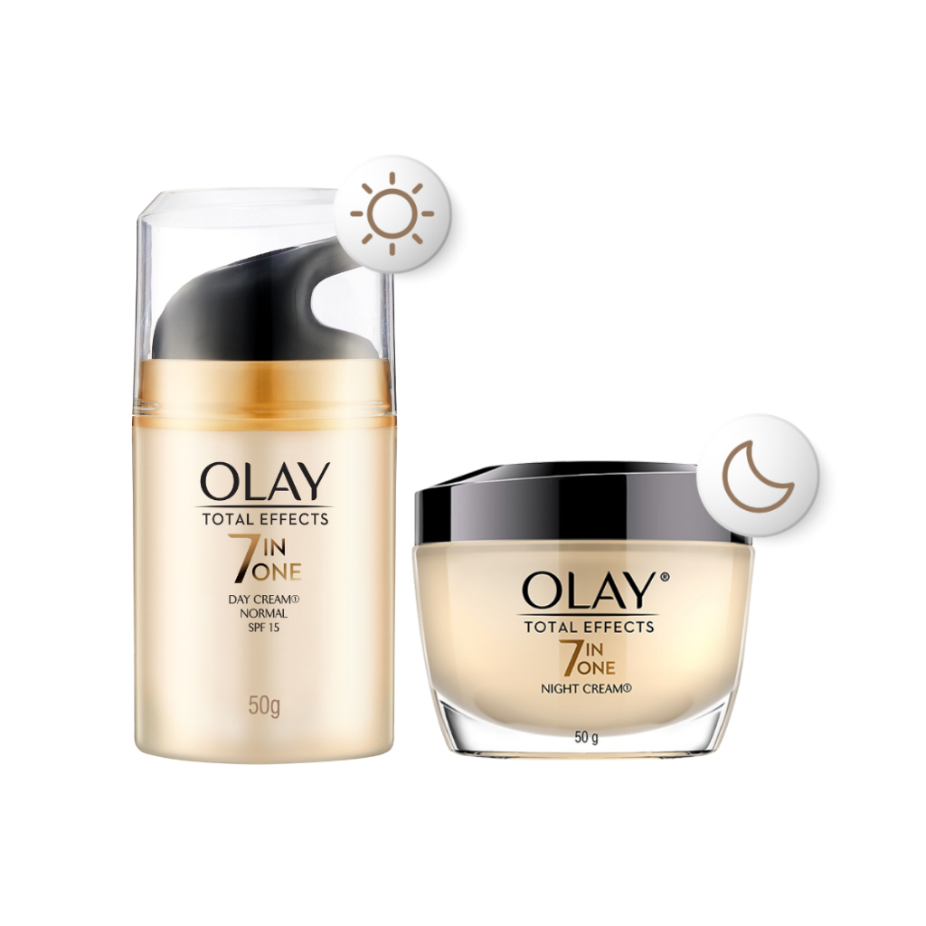 Ảnh COMBO 2 Kem Dưỡng Ngày & Đêm Phục Hồi & Ngăn 7 Dấu Hiệu Lão Hóa OLAY TOTAL EFFECTS 50G X2 1