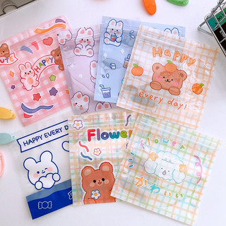 MEOWU Túi Zip Đựng Đồ Ăn Vặt/Trang Sức In Họa Tiết Hoạt Hình Dễ Thương Có Khóa Kéo Tiện Dụng