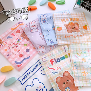 MEOWU Túi Zip Đựng Đồ Ăn Vặt/Trang Sức In Họa Tiết Hoạt Hình Dễ Thương Có Khóa Kéo Tiện Dụng