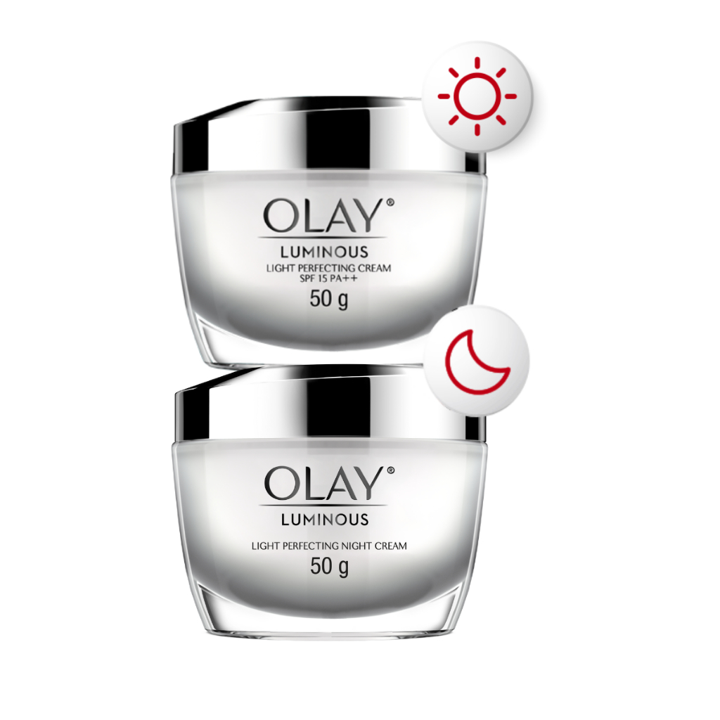 Ảnh Combo 2: Kem Dưỡng Ẩm OLAY LUMINOUS Ngày & Đêm Dưỡng Sáng Da 50G X2 1