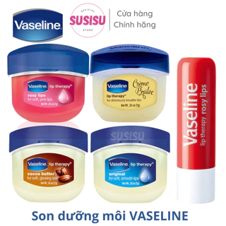 Son dưỡng môi Vaseline Mỹ Lip Therapy Original, bơ đậu cacao, Hồng Rosy 7g