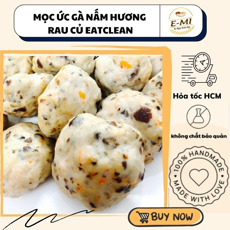 Mọc ức gà viên rau củ- Eatlclean- Healthy- Ship HCM | Shopee Việt Nam