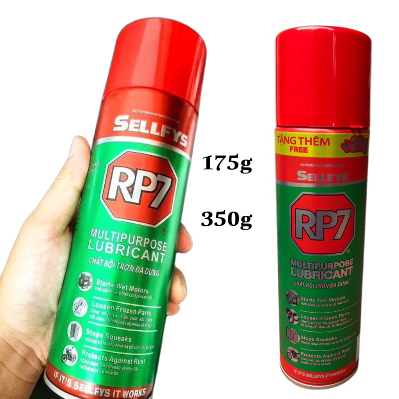 Chai xịt tẩy rỉ sét RP7, RP7 bôi trơn động cơ Selleys lọ 150G, 300G ...