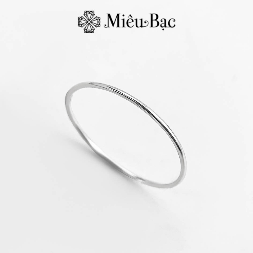 Nhẫn bạc nữ Miêu Bạc trơn basic nhiều size chất liệu bạc 925 thời trang phụ kiện nữ N400604
