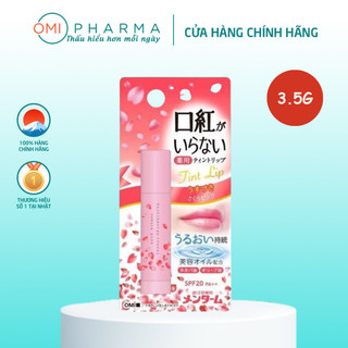 Son Dưỡng Môi Màu Hồng Cam Chống Nắng Omi Menturm Kuchibeniga Iranai Nhật Bản (3.5g/tuýp)