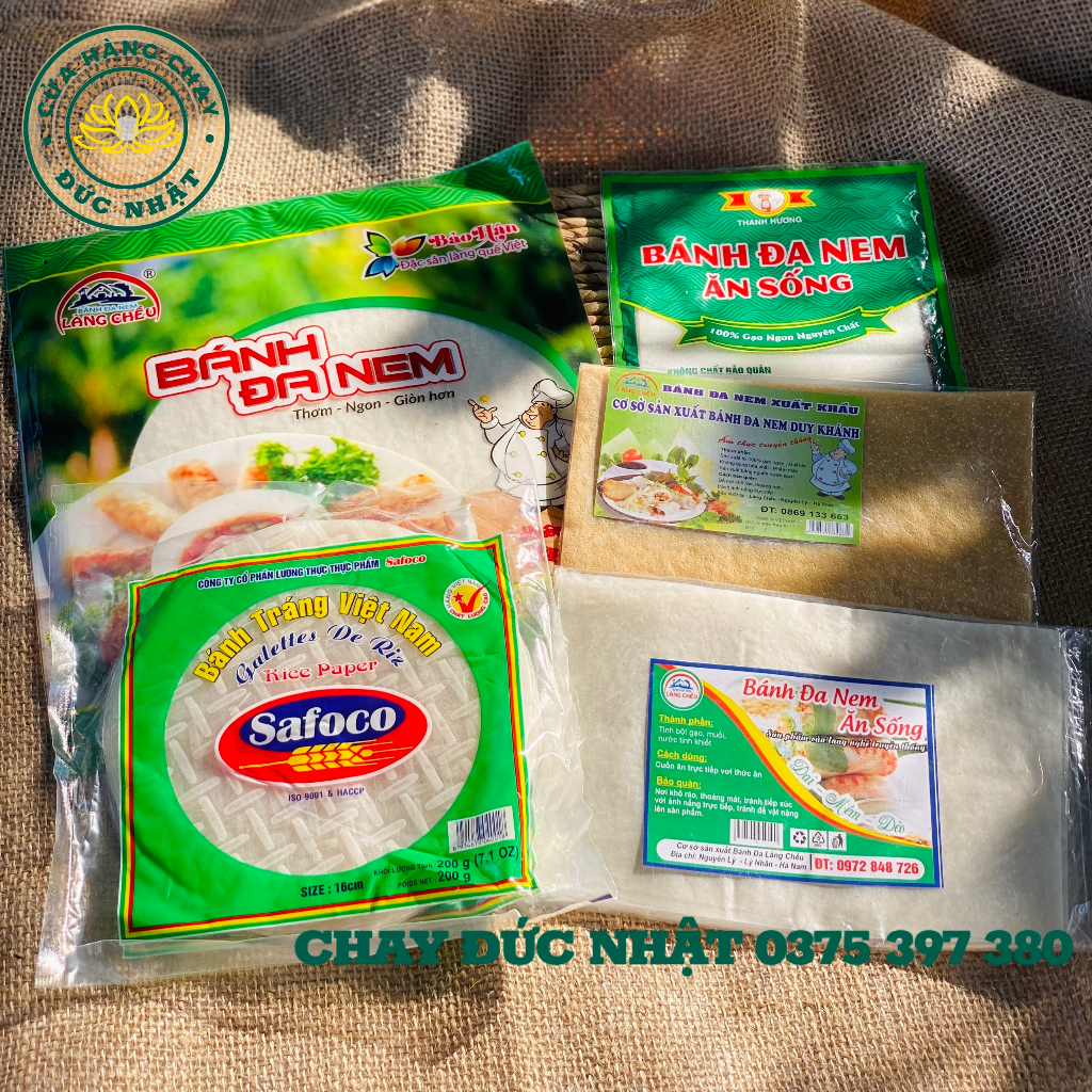 Bánh đa nem ăn sống cuốn gỏi thơm - ngon - giòn hơn | Shopee Việt Nam