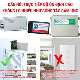 Bộ Điều Khiển Cửa Cuốn Từ Xa Qua Điện Thoại DEVZONE HD AUTO Tự Động Wifi Thông Minh Bằng App Bảo Mật Cao NEW GEN Mã Nhảy