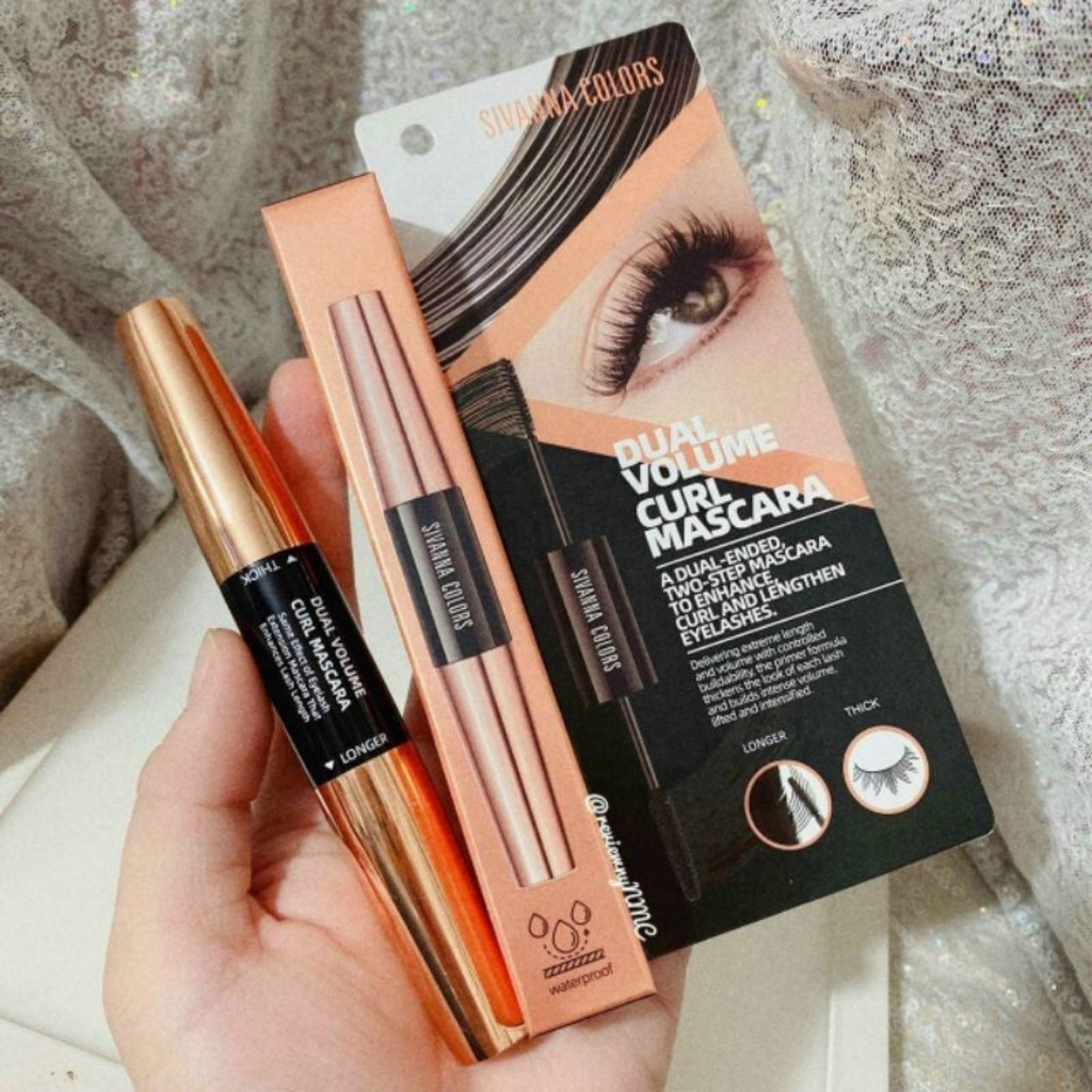 Mascara Làm Dài và Dày Mi Sivanna Dual Volume Curl Mascara HF9020