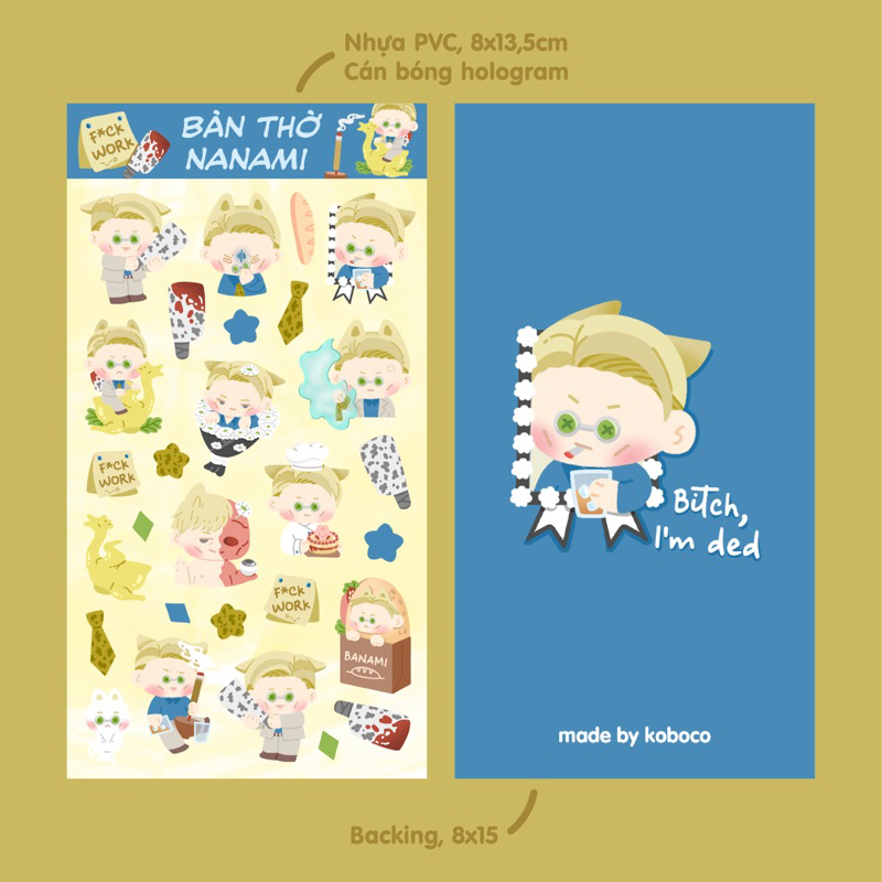 Koboco.co | Jujutsu Kaisen | Sticker deco & pack Vô tri - Gà cúng ...