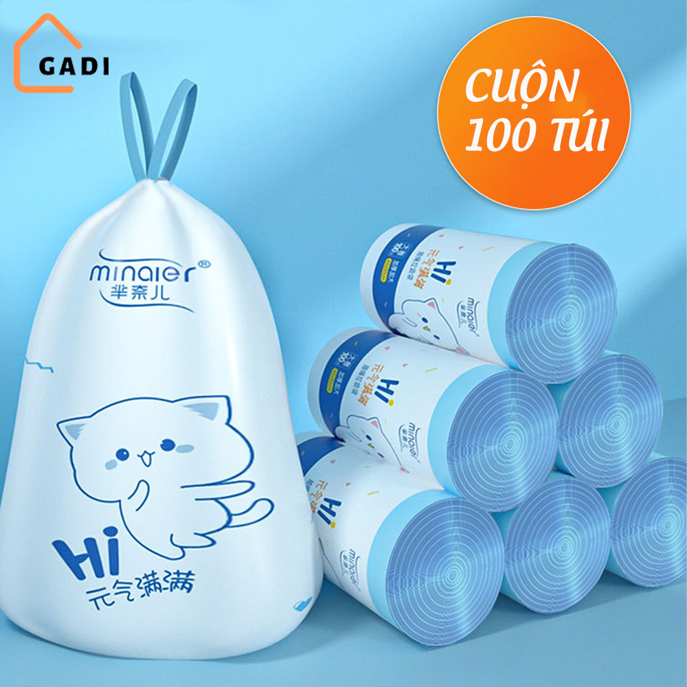 Túi đựng rác dây rút Minaier chống rò rỉ nước, không sợ bẩn tay | Túi ...