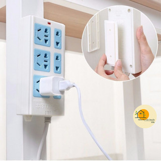 Set 2 Miếng Dán Tường Treo Ổ Cắm Điện Tiện Dụng, Modem Wifi/ Giá Đỡ Treo Tường Cố Định Ổ Cắm Điện 88402