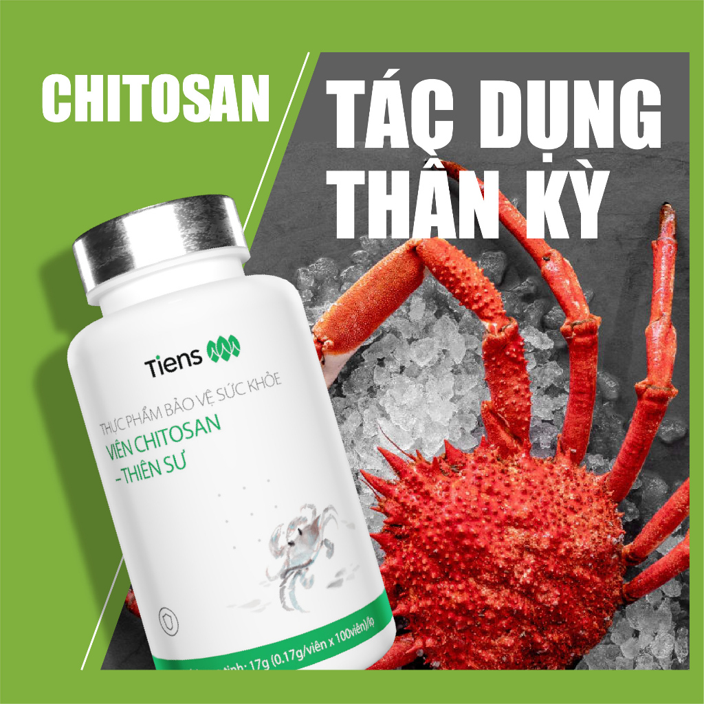Viên chitosan Tiens Thiên Sư hộp 100 viên