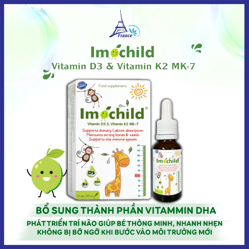 [✨HOTSALE] Combo Canxi Sinh Học D3 K2 IMOCHILD CALUNIK LIPOCAL Hỗ Trợ Tăng Chiều Cao Xương Chắc Khỏe