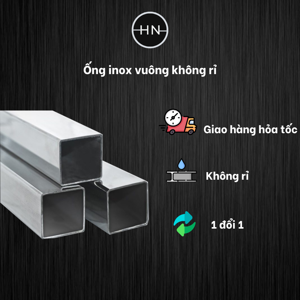 ⭐Hộp Inox vuông dài 6m⭐ 10, 12, 15, 20, 25, 30mm và nhiều kích thước ...