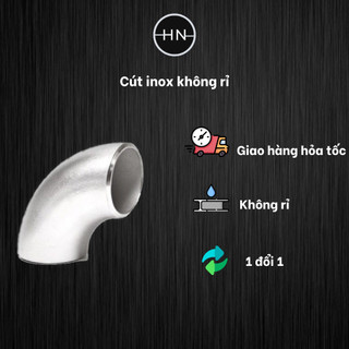 Cút Inox đường kính 16, 19, 22, 25, 32, 51, 63mm