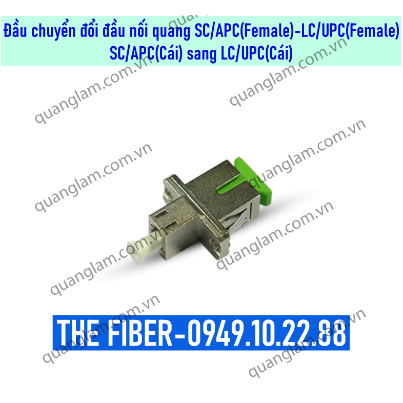 Đầu chuyển đổi đầu nối quang SC/APC(Female)-LC/UPC(Female) - SC/APC ...