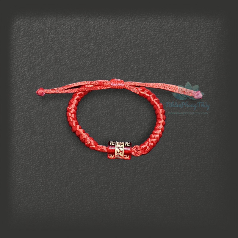 Vòng Tay Chỉ Đỏ Phong Thủy Mix Lu Thống Ngũ Hành