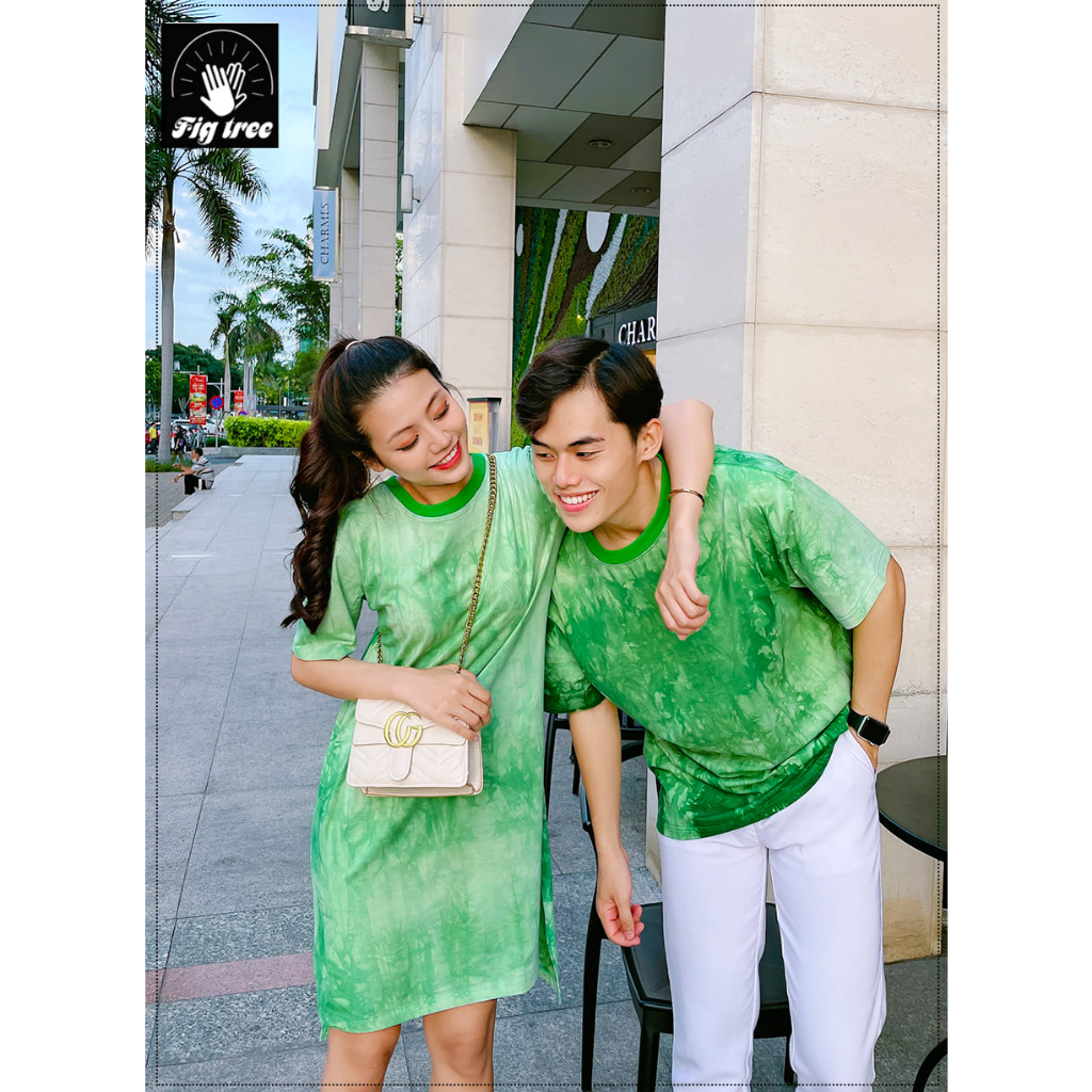 Set Thun Loang Fig Tree Màu Xanh Lá Form Rộng Trẻ Trung