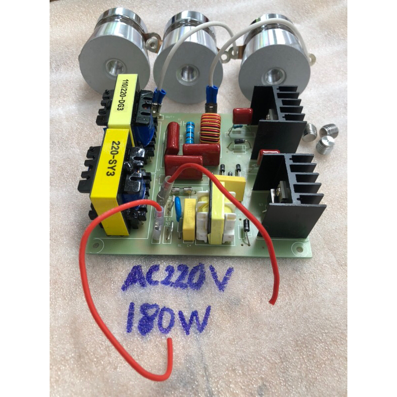 Phụ tùng máy rửa sóng siêu âm: bo mạch 180W 40khz, cục rung 60W 40khz ...