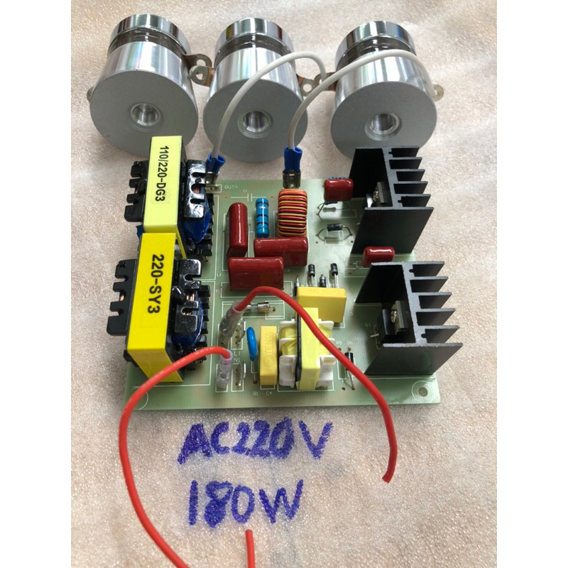 Phụ tùng máy rửa sóng siêu âm: bo mạch 180W 40khz, cục rung 60W 40khz ...