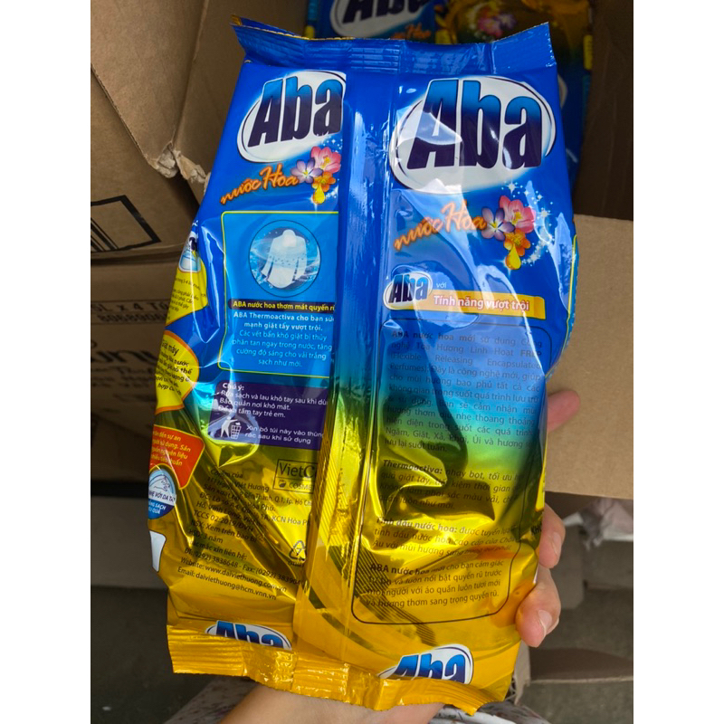 Bột giặt nhiệt Aba hương nước hoa 700g-720g