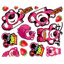 Tem Logo Dán Xe Gấu Dâu Lotso Size To 30cm Siêu Nét Chính Hãng Decal Không Thấm Nước Công Nghệ In MIMAKI NHẬT BẢN