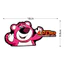 Tem Logo Dán Xe Gấu Dâu Lotso Size To 30cm Siêu Nét Chính Hãng Decal Không Thấm Nước Công Nghệ In MIMAKI NHẬT BẢN