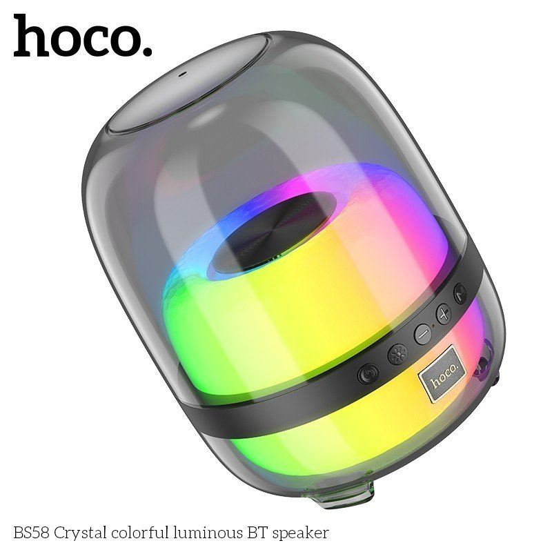 Loa trong suốt bluetooth Hoco BS58 có đèn led kết nối ghép TWS công ...