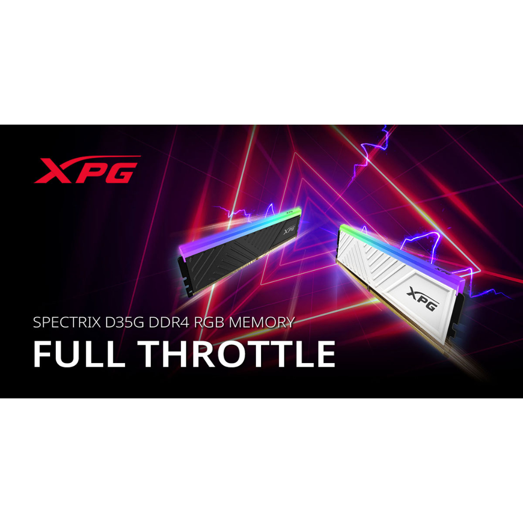 RAM ADATA XPG D35G DDR4 3200Mhz 16GB (BLACK/WHITE) SPECTRIX | Shopee ...